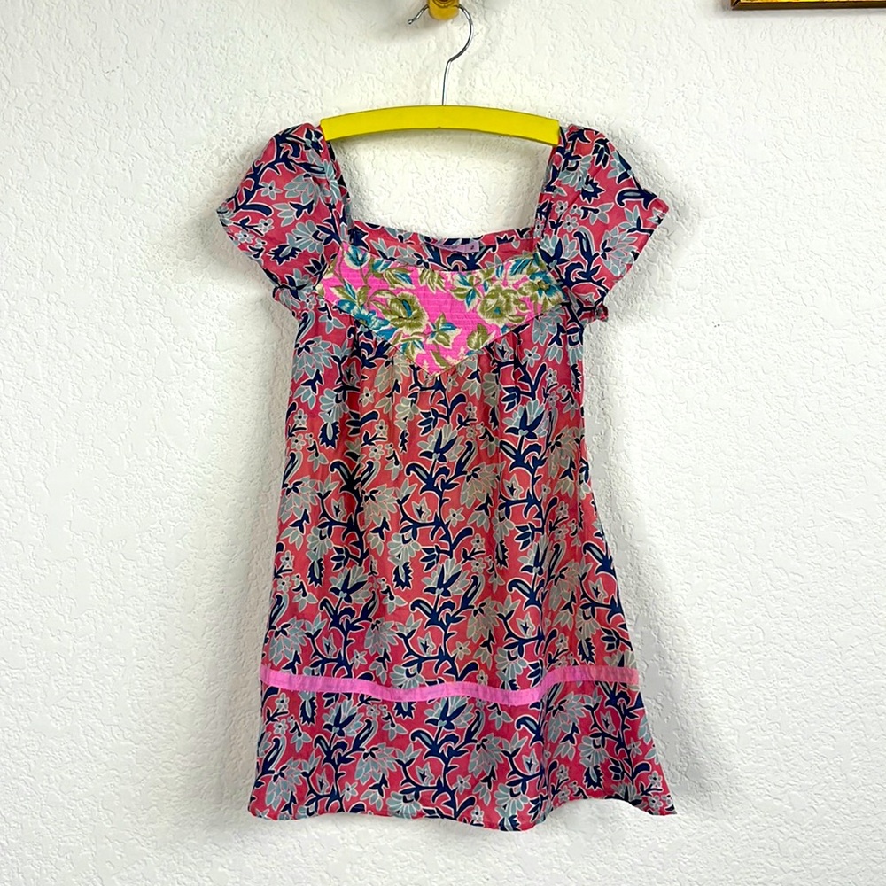 Calypso St Barths Enfant Silk Floral Dress Girls
